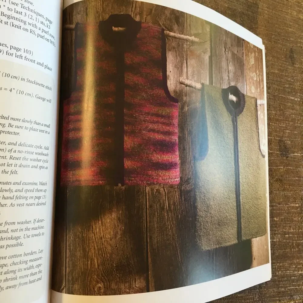 Felted Knits Art Shrinking Your Knitting Guide Book Bag Slippers Rug Knit Felt